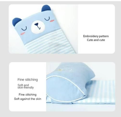Baby Shaping Head Support Pillow – Soft Cotton Cushion for Infants (Assorted Colours)