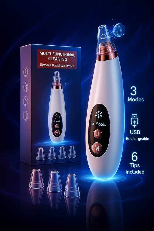 6 in 1 Multi-function Blackhead Remover Tools – Facial Pore Cleaner Kit for Deep Cleansing, Acne & Blackhead Removal