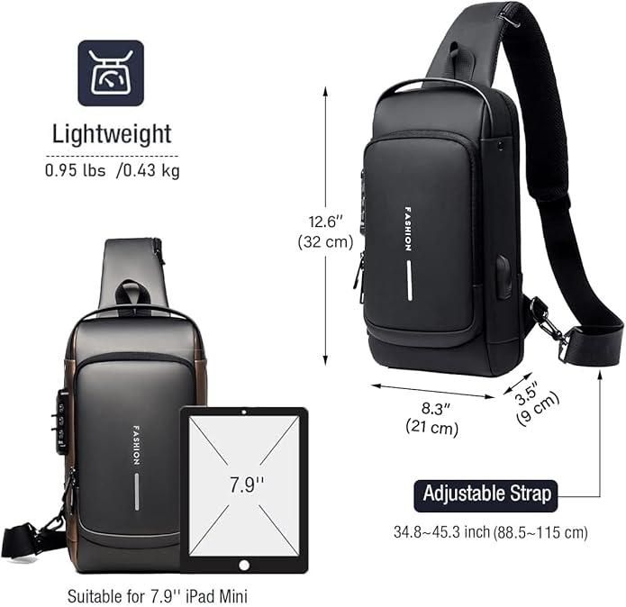 Stylish Leather Sling Bag for Men & Women – Lightweight, Durable & Trendy