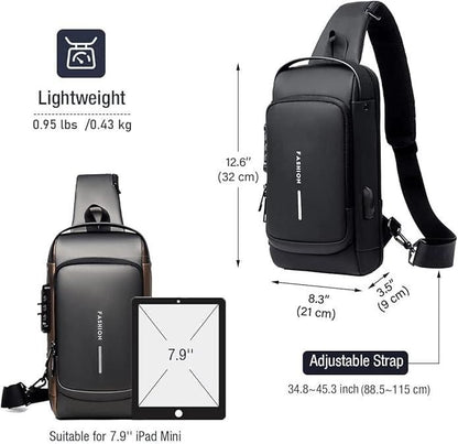 Stylish Leather Sling Bag for Men & Women – Lightweight, Durable & Trendy