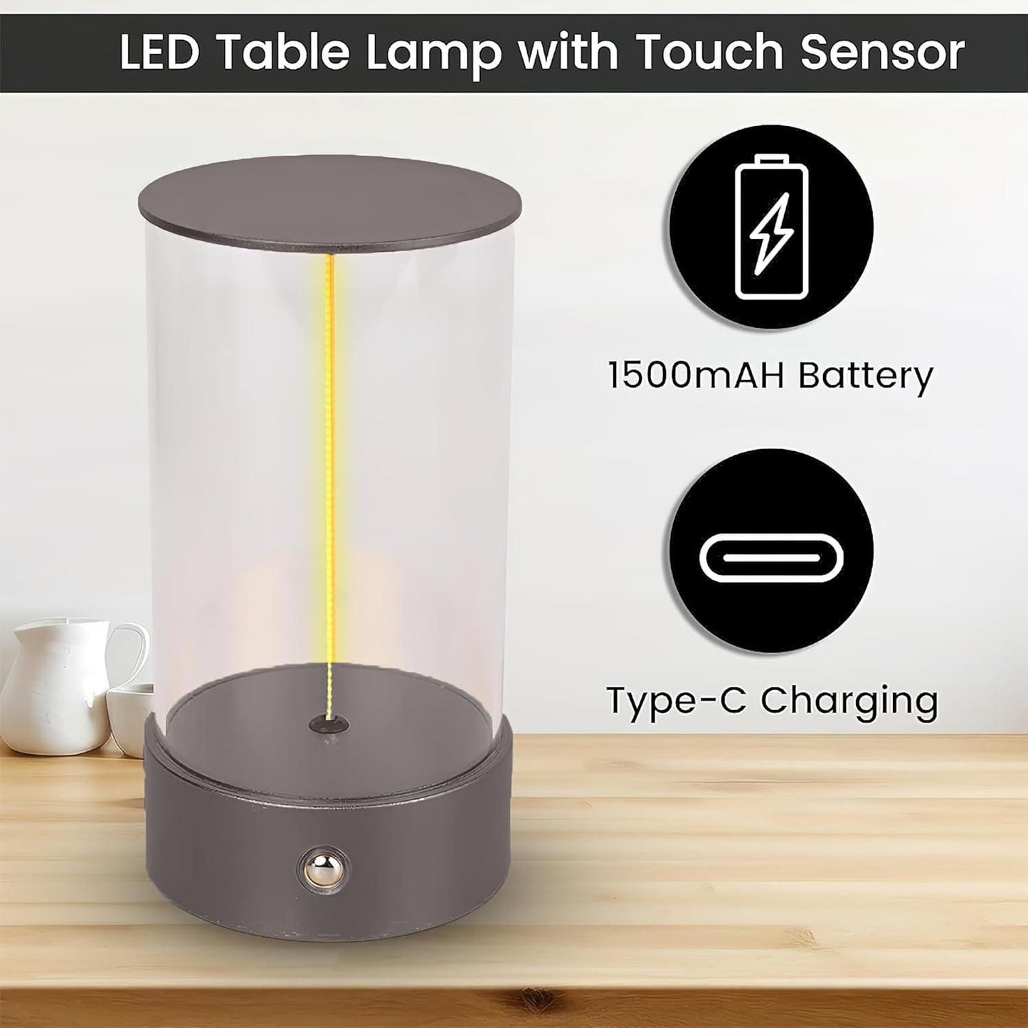 Magnetic Lamp Light – Wireless Rechargeable LED with Adjustable Mount