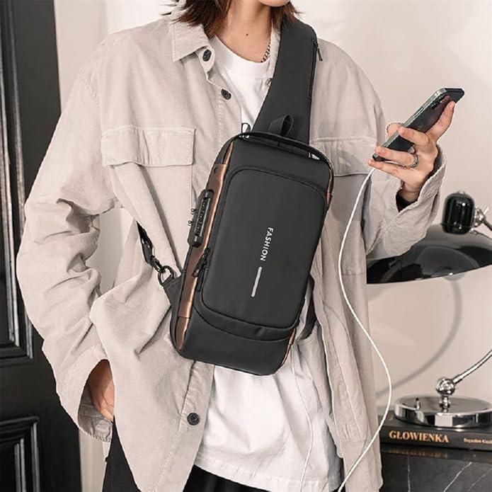 Stylish Leather Sling Bag for Men & Women – Lightweight, Durable & Trendy