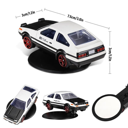 Mini Car Model with Self-Adhesive Base – Dashboard Decoration Toy (1 Pc)