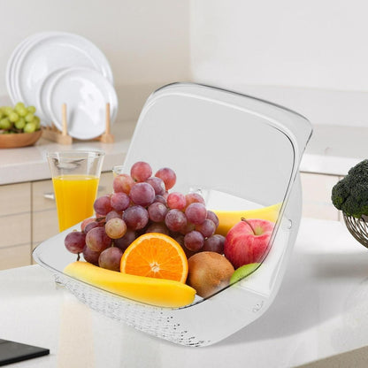 2-in-1 Kitchen Strainer Drain Basket – Multipurpose Sink Organizer