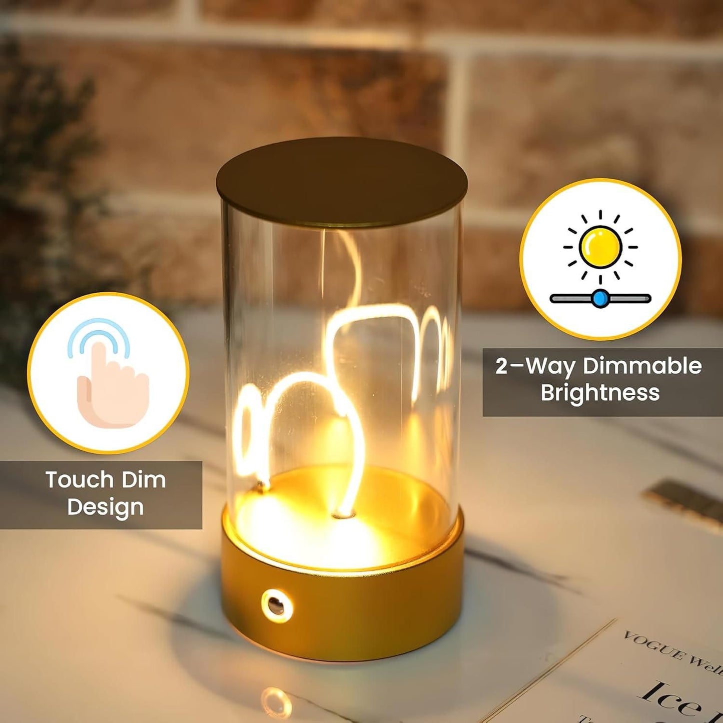 Magnetic Lamp Light – Wireless Rechargeable LED with Adjustable Mount